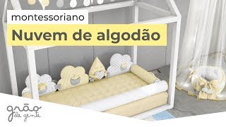 QUARTO MONTESSORIANO NUVEM DE ALGODÃO AMARELO | GRÃO DE GENTE