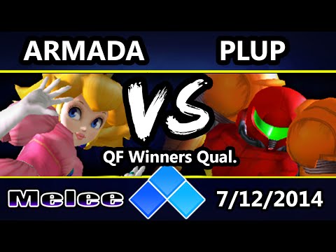 EVO 2014 - P4K EMP | Armada (Peach) Vs. VS | Plup (Samus) SSBM Winners Top 16 Qualifier - Melee