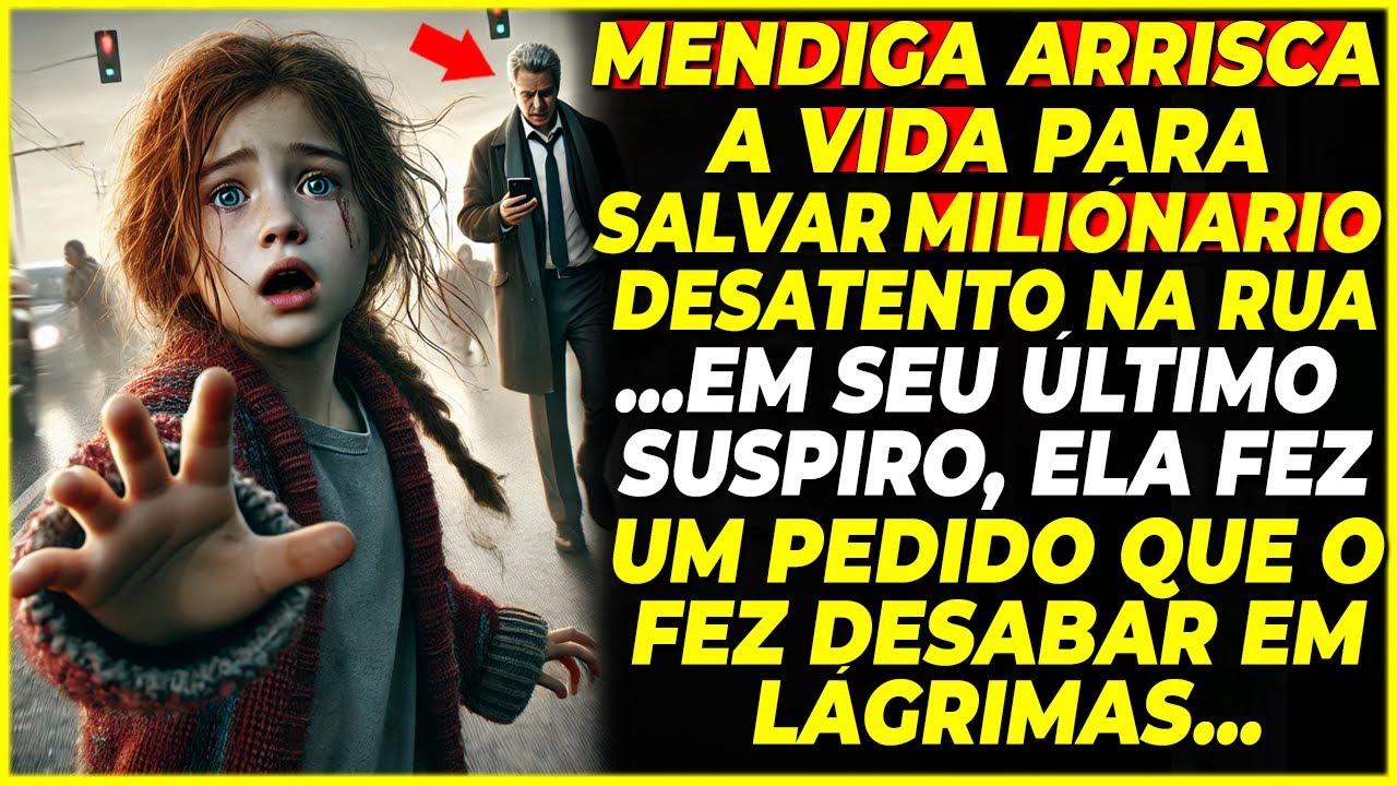 MILIONÁRIO IGNORA MENINA ATÉ QUE ELA SALVA SUA VIDA. O ÚLTIMO PEDIDO DELA O FEZ DESABAR EM LÁGRIMAS!