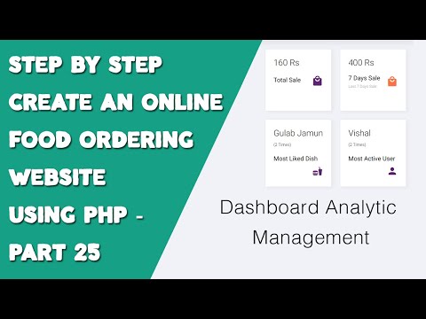 Step by step create an Online Food Ordering website using PHP Part 25