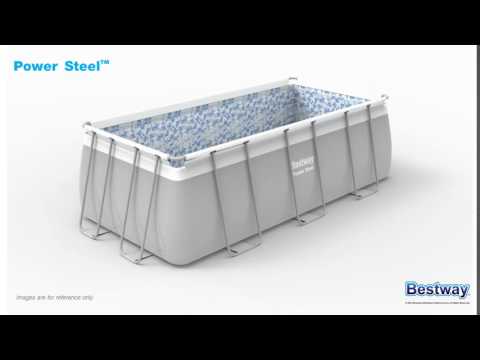 Bestway Power Steel Rectangular Pool 488 x 274 x 122 cm