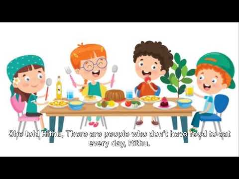 Kids Story- Don't Waste Food -English Version