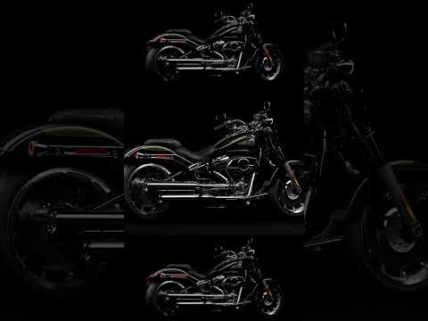 2026 Harley-Davidson® Fat Boy® Vivid Black Chrome Trim