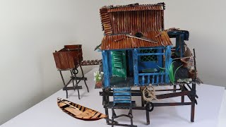 CÁCH LÀM MÔ HÌNH NHÀ SÔNG NƯỚC MIỀN TÂY NAM BỘ / DIY Model