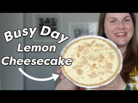 Pastel de queso y limón para día ocupado