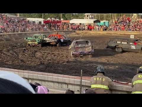 Harvey County Newton KS Demo Derby 2022 Heat 4 Bone Stock