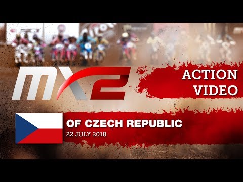 Calvin Vlaanderen passes Henry Jacobi Race 2- MXGP of Czech Republic 2018