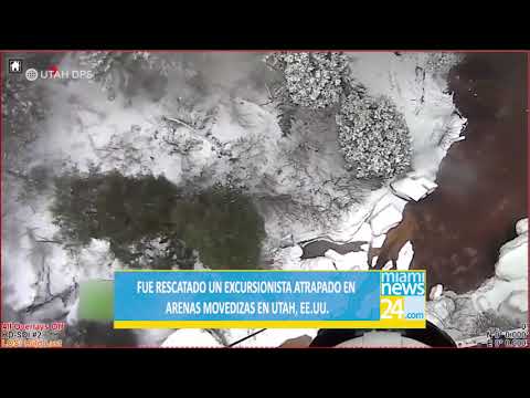 Fue rescatado un excursionista atrapado en arenas movedizas en Utah, EE.UU.