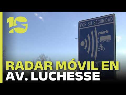 Villa Allende: instalan un radar móvil en la avenida Luchesse frente a los reiterados choques