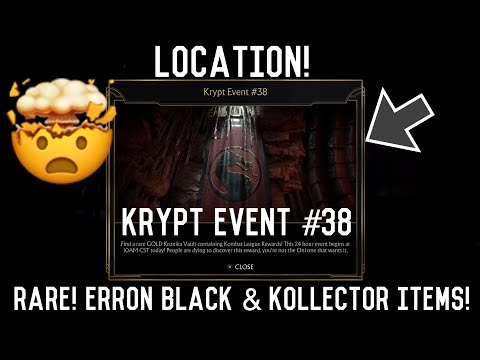 MK11 - KRYPT EVENT #38 LOCATION! (RARE! Erron Black & Kollector Items!)