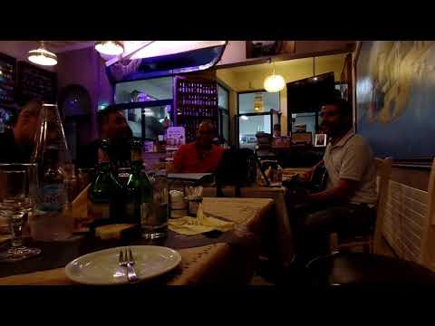 Yiannis, Marios and Giorgos unplugged at Agyra Megas Limionas Chios