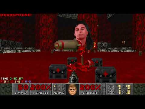Doom II — Down the Drain — Map 30 UV-Pacifist in 0:25