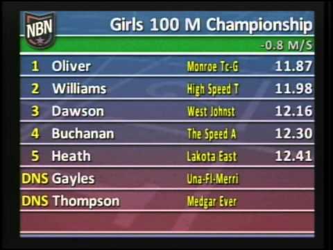 Girls 100m Championship Heat 2 - New Balance Nationals Outdoor 2013