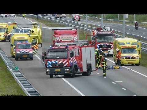 [ PRIMEUR ] Prio 1 HV176 / A1 LFL02 18-191 18-196 18-193 HV: Aanrijding Letsel A15 R 84.8 Sliedrecht