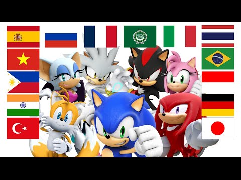 Sonic the Hedgehog in different languages meme (Complete edition)
