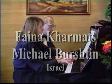 Bach/Burshtin: Badinerie, Klavier zu vier Händen - Michael Burshtin/Faina Kharmats, Israel