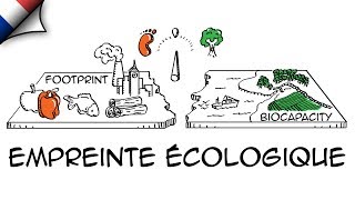 Empreinte écologique: explication sur tableau blanc