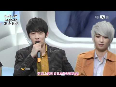 [Guitar.JM&Jagiyah]111110.Mnet.WIDE.Entertainment.News.Open.Studio.Talk.TRAX[韓語中字]  Part 1/2