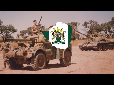 "Rhodesians Never Die!" Rhodesian patriotic song (Canción patriótica)