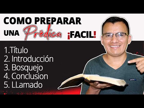 👉 HOW TO PREPARE an EASY SERMON in 3 STEPS 📖🔥 Learn to preach in church ❤️