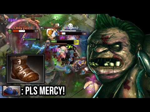 100% No mercy fountain diving - Power treads Pudge mid boss nonstop insane hook!