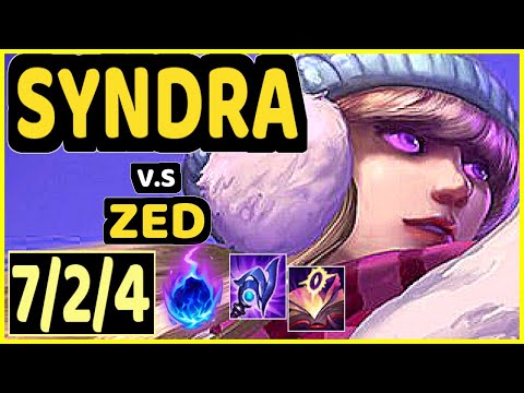 SYNDRA vs ZED - 7/2/4 KDA MID GAMEPLAY - EUW Ranked DIAMOND