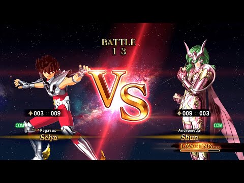 Pegasus Seiya Vs Andromeda Shun : Saint Seiya Soldiers' Soul (Hardest Ai)