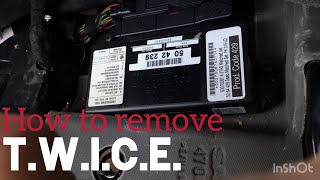 SAAB 9-5 T.W.I.C.E. MODULE REMOVAL