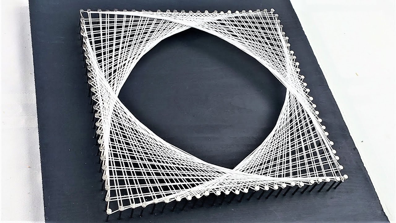 String Art - How to do geometric triangles