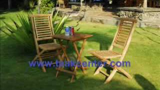 preview picture of video 'teak accessories 3 teak garden furniture www.teakcenter.com'