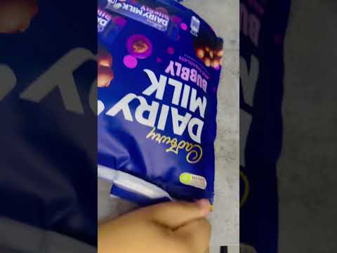 Asmr Unboxing Cadbury Dairy Milk Bubbly Milk Chocolate #asmr #satisfying #trending #viral #shorts
