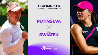 Теннис Iga Swiatek vs. Yulia Putintseva | 2024 Rome Round 3 | WTA Match Highlights