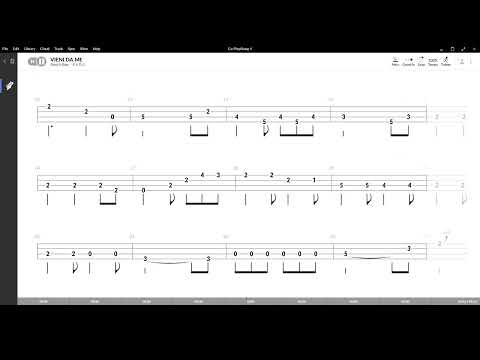 Vieni da me ( Le vibrazioni ) ,Tablatura e base Senza Basso - Backing bass track-NO BASS