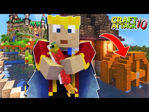 Wassermühle SCHREDDERT den WANDERLACHS?! Nächstes GEBÄUDE! - Minecraft Craft Attack 10 #53