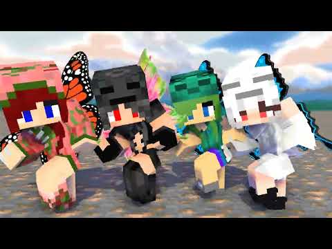 MONSTER SCHOOL:SKIRRI BUTTERFLY ZOMBIE AND CREEPER GIRLS - MINECRAFT ANIMATION