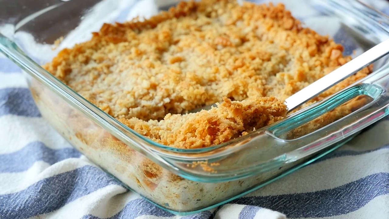 Creamy Ritz Cracker Chicken Casserole