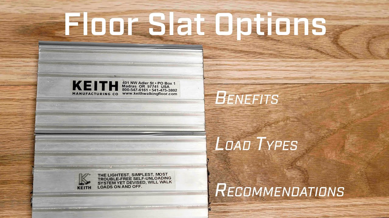 Overview of floor slat options