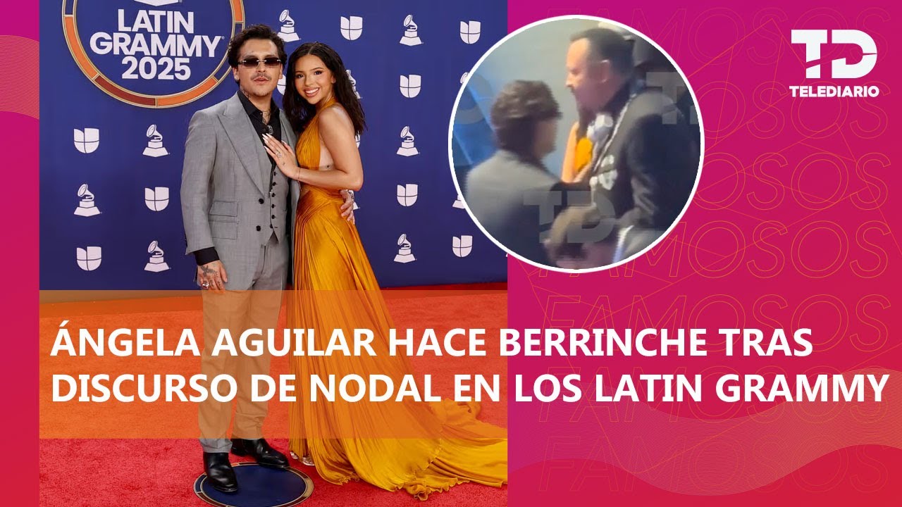 Christian Nodal IGNORA a Angela Aguilar tras recibir premio en los Latin Grammy 2025