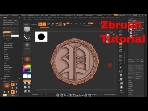 How to create P letter Pendant in zbrush #018 | Zbrush tutorial #018 | #zbrush #cad