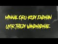 MINNAL ORU KODI LYRICS VIP TAMIL MOVIE