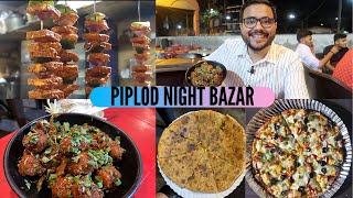 Piplod Night Bazar  Surat Street Food  Pizza Manch
