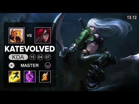 KatEvolved Katarina vs Azir Mid - KR Master - Patch 13 .12 Season 13