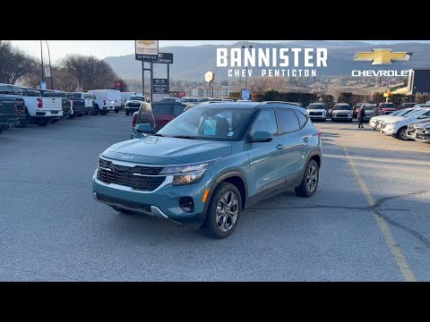 2024 Kia Seltos LX AWD in Blue for sale at Bannister Chevrolet Penticton in Penticton, BC