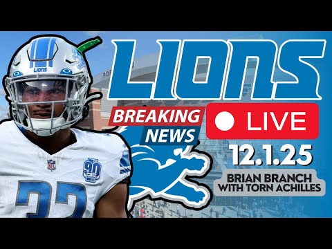 BREAKING NEWS: Brian Branch OUT For The Season With Torn Achilles!