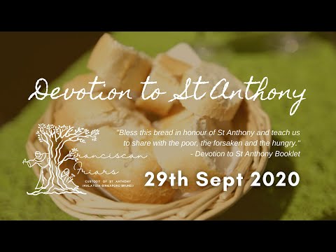 Devotion to St Anthony - 29 September 2020