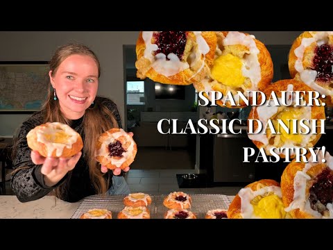How to Make "Spandauer:" The Classic Danish Pastry, with Pastry Cream or Jam!