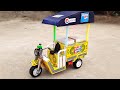 How To Make Pepsi Tuk Tuk DIY Matchbox Ice Cream Autorickshaw Amazing Creative Idea