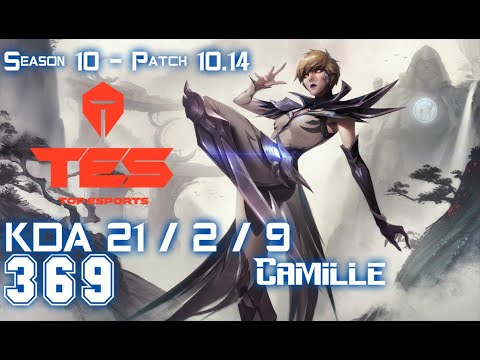 TES 369 CAMILLE vs AATROX Top - Patch 10.14 KR Ranked