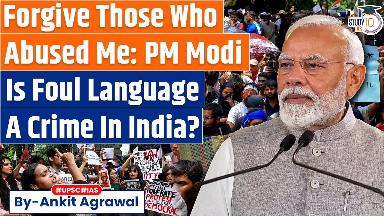 Is Abusive language against PM Modi a crime in India? Ankit Agrawal Study IQ