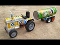 How To Make Matchbox Tractor With Trolley At Home DIY Matchbox Tractor Water Tanker
